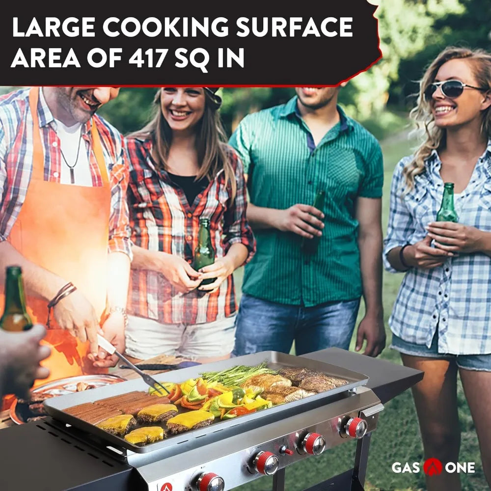 Gas One Flat Top Grill with 4 Burners