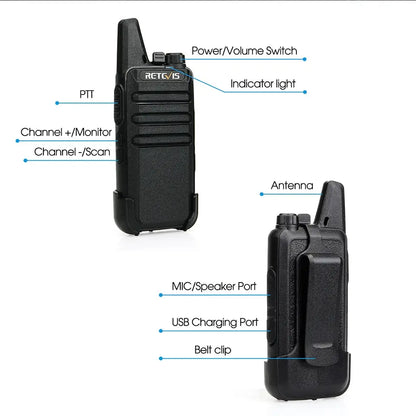 RT622 Mini Walkie Talkie