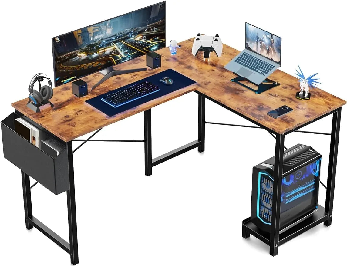 Modern L-Shaped Computer Desk