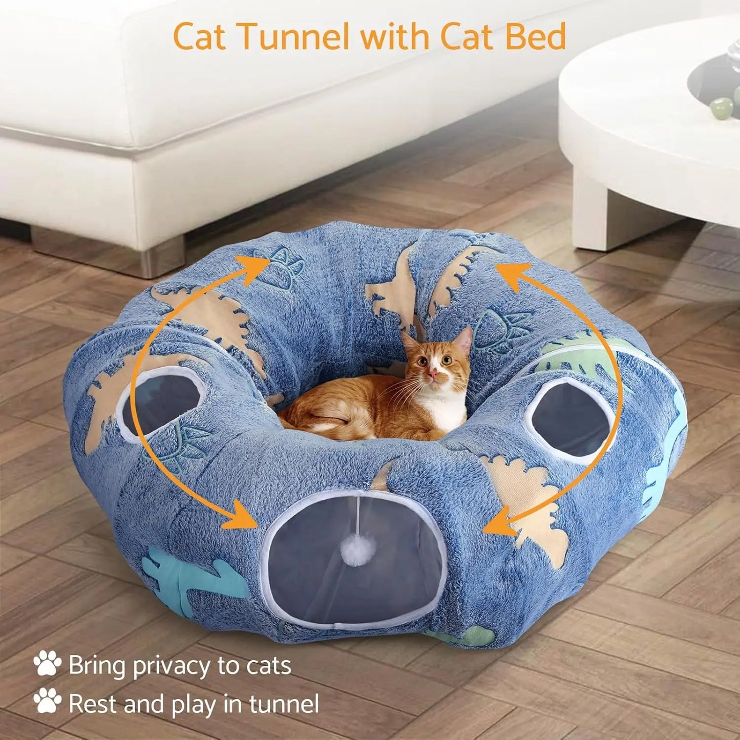 Cat Tunnel Bed