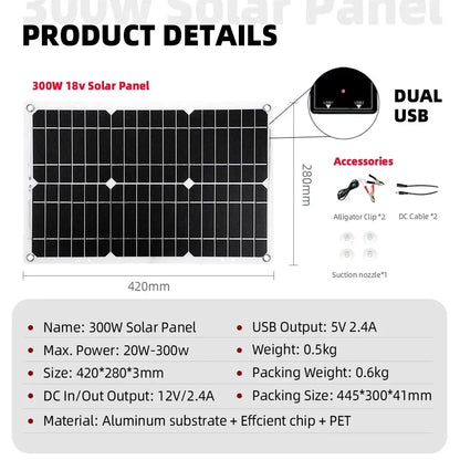 6000W Inverter 30A Controller 18W Solar Panel