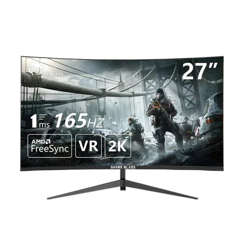 27 Inch Monitor 165Hz 2K Curved Gaming Computer