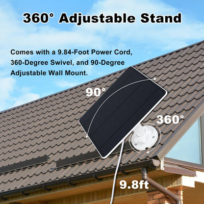 Solar Panel for DC 5V Security Camera