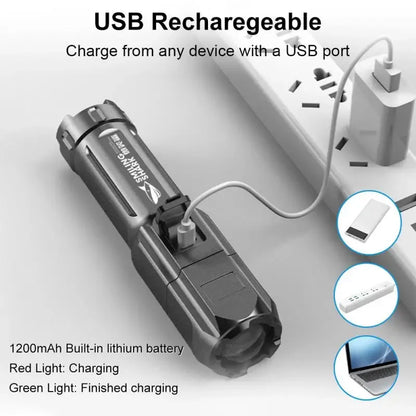 100000 Lumen Powerful LED Flashlight