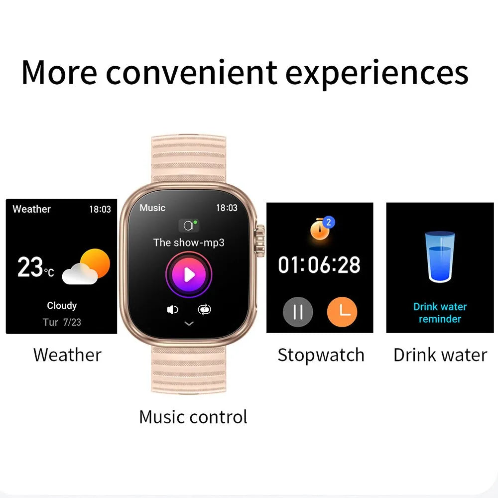 Men Women LED Flashlight Smart Watch