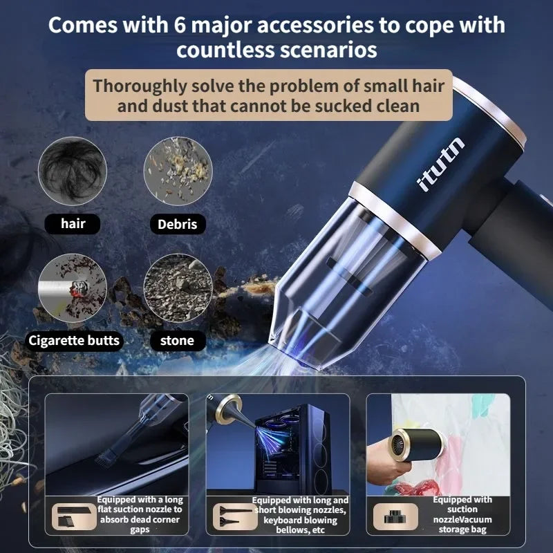 Powerful Wireless Car Vacuum Cleaner