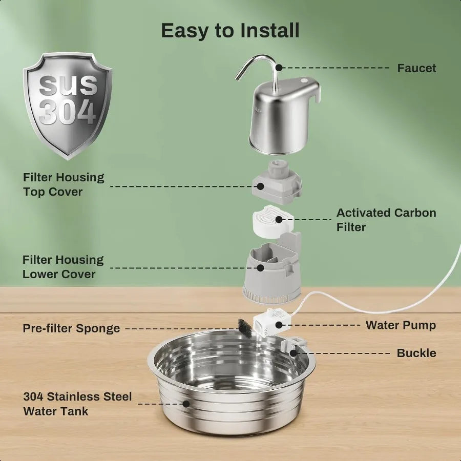 Cat Water Fountain 4L 135OZ