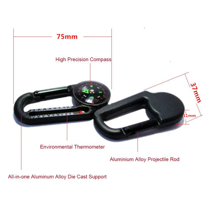 2in1 Mini Portable Compass and Thermometer