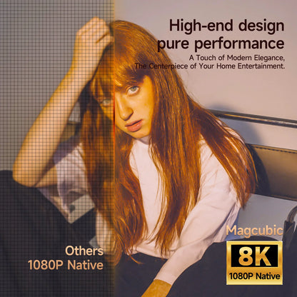 Magcubic 8K Support HD 1080P 1000ANSI X7 Projector, 5W Speaker