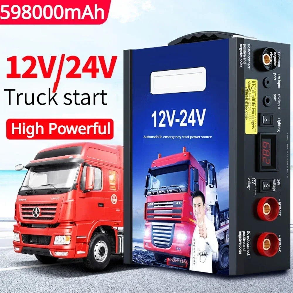 Medium Large Trucks 12V/24V 598000mAh Car Jump Starter