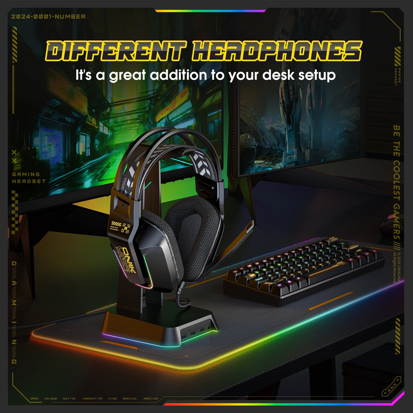Surround Sound Gaming Headset with Noise Cancelling Microphone