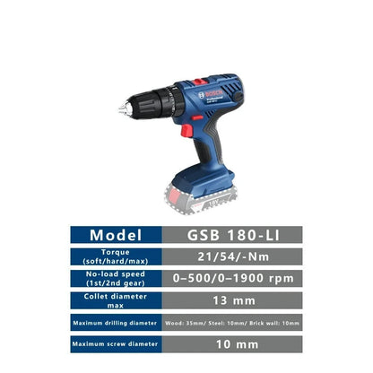 18v Impact Drill GSB 180Li Electric Screwdriver