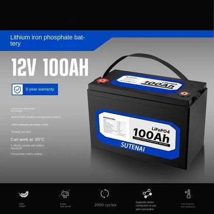 12V 100Ah  LiFePO4 Built Lithium Iron Phosphate Battery