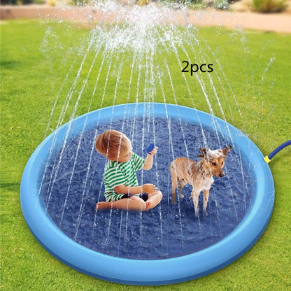 Non-Slip Splash Pad For Kids And Pet Dog Pool