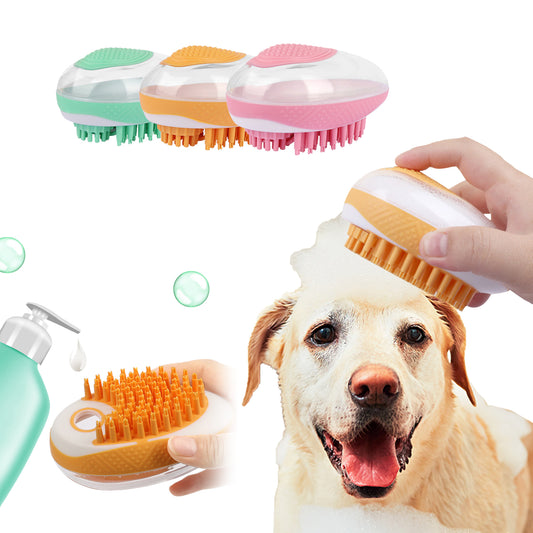 Dog Cat Bath Brush 2-in-1 Pet