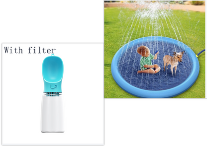 Non-Slip Splash Pad For Kids And Pet Dog Pool