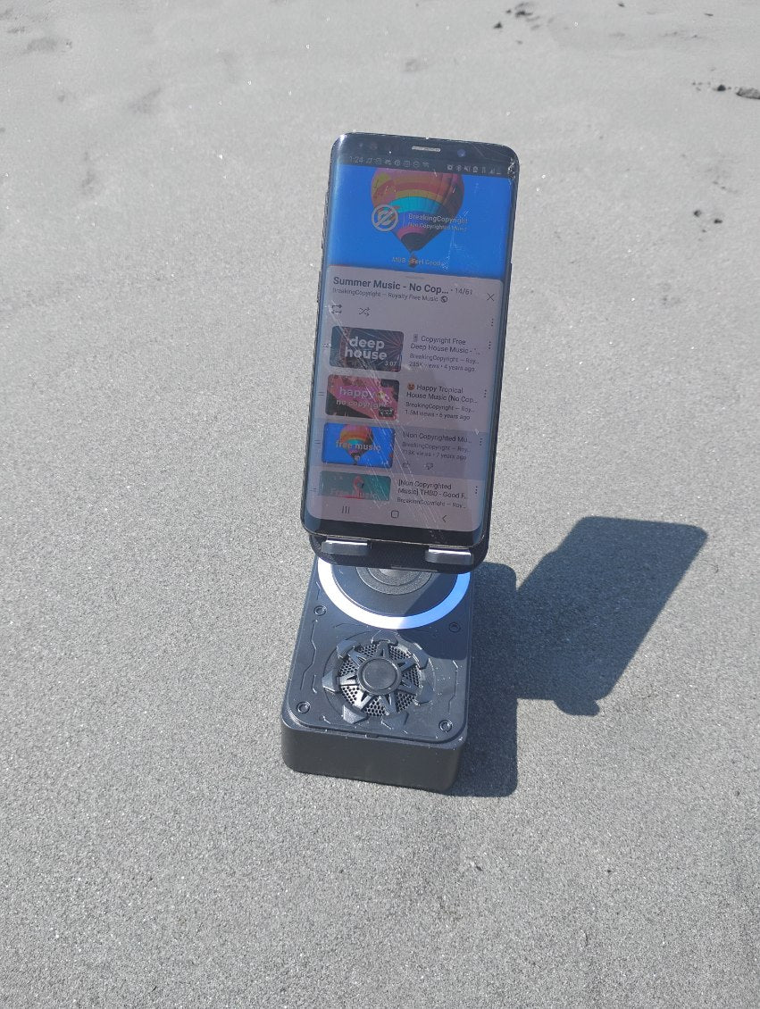 Bluetooth Speaker Cell Phone Holder Stand